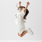 Костюм детский (футболка, шорты) KAFTAN Plushy р.36 (134-140), белый 10644719