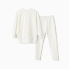 Костюм детский (свитшот, леггинсы) KAFTAN Plushy р.30 (98-104), белый 10644721 - фото 13228016