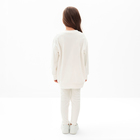 Костюм детский (свитшот, леггинсы) KAFTAN Plushy р.30 (98-104), белый 10644721 - фото 13228010