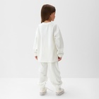Костюм детский (свитшот, брюки) KAFTAN Plushy р.30 (98-104), белый 10644725 - фото 13263528