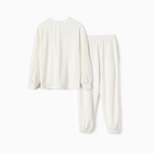 Костюм детский (свитшот, брюки) KAFTAN Plushy, размер 34 (122-128 см), белый - фото 25481121