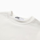 Костюм детский (свитшот, брюки) KAFTAN Plushy, размер 34 (122-128 см), белый - фото 25481117