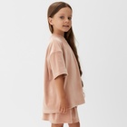 Костюм детский (футболка, шорты) KAFTAN Plushy р.36 (134-140), бежевый 10644733