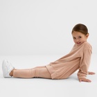 Костюм детский (свитшот, леггинсы) KAFTAN Plushy р.36 (134-140), бежевый - фото 25332462