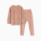 Костюм детский (свитшот, леггинсы) KAFTAN Plushy р.36 (134-140), бежевый - фото 26358544