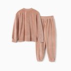 Костюм детский (свитшот, брюки) KAFTAN Plushy р.30 (98-104), бежевый 10644738 - фото 14320030