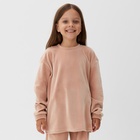Костюм детский (свитшот, брюки) KAFTAN Plushy р.30 (98-104), бежевый 10644738 - фото 14320020