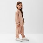 Костюм детский (свитшот, брюки) KAFTAN Plushy р.30 (98-104), бежевый 10644738 - фото 14320021