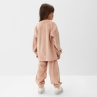 Костюм детский (свитшот, брюки) KAFTAN Plushy р.30 (98-104), бежевый 10644738 - фото 14320022