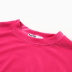 Костюм детский (футболка, шорты) KAFTAN Plushy, размер 32 (110-116 см), фуксия - фото 25332496