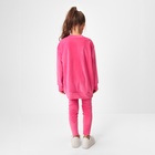 Костюм детский (свитшот, леггинсы) KAFTAN Plushy р.32 (110-116), фуксия 10644748 - фото 13137559