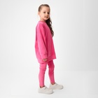 Костюм детский (свитшот, леггинсы) KAFTAN Plushy р.34 (122-128), фуксия 10644749