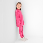Костюм детский (свитшот, леггинсы) KAFTAN Plushy р.34 (122-128), фуксия 10644749