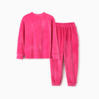 Костюм детский (свитшот, брюки) KAFTAN Plushy р.34 (122-128), фуксия 10644754 - фото 14532862