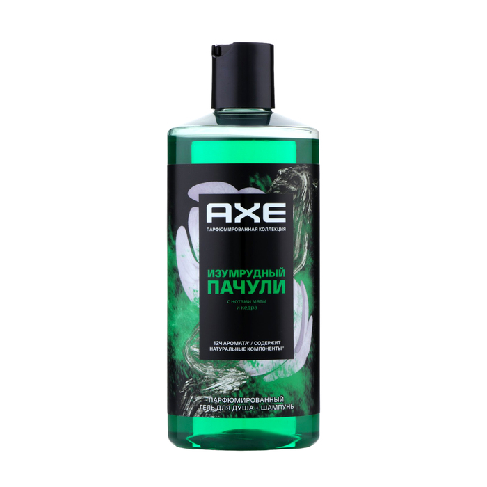 

Гель для душа и шампунь AXE SHOWER 2в1 "Изумрудный пачули", 400 мл