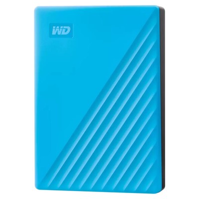 Жесткий диск WD USB 3.0 4TB WDBPKJ0040BBL-WESN My Passport 2.5" голубой