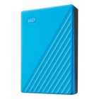 Жесткий диск WD USB 3.0 4TB WDBPKJ0040BBL-WESN My Passport 2.5" голубой - Фото 3