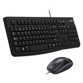 Клавиатура + мышь Logitech MK120 клав:черный мышь:черный/серый USB (920-002562)