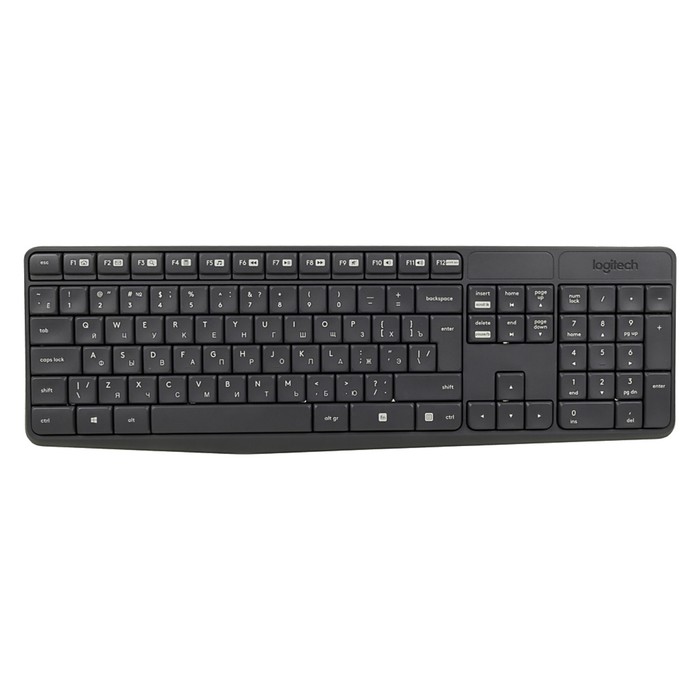 Клавиатура + мышь Logitech MK235 клав:серый мышь:серый/черный USB беспроводная Multimedia (   106853 - фото 51607009