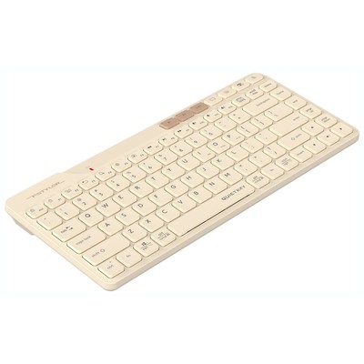 Клавиатура A4Tech Fstyler FBK26C AS, беспроводная, USB, BT/Radio slim Multimedia, бежевая