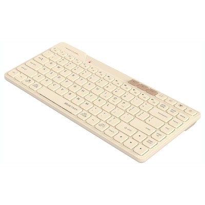Клавиатура A4Tech Fstyler FBK26C AS, беспроводная, USB, BT/Radio slim Multimedia, бежевая
