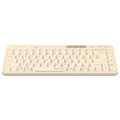 Клавиатура A4Tech Fstyler FBK26C AS, беспроводная, USB, BT/Radio slim Multimedia, бежевая