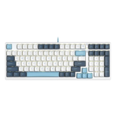 Клавиатура A4Tech Fstyler FS300, механическая, игровая, USB, LED-подсветка, белый/синий (FS300 PANDA SNO)