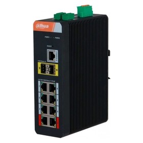 Коммутатор Dahua DH-IS4210-8GT-120 (L2) 8x1Гбит/с 2SFP 8PoE 120W управляемый