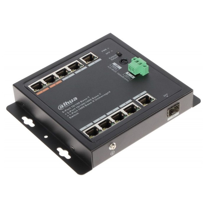 Коммутатор Dahua DH-PFS3111-8ET-96-F 10x1Гбит/с 6PoE+ 2PoE++ 96W неуправляемый - Фото 1
