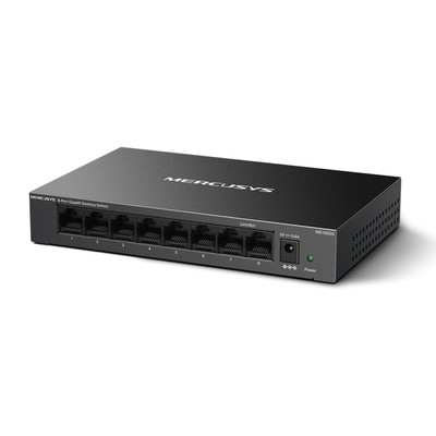 Коммутатор Mercusys MS108GS (L2), 8×1Гбит/с, неуправляемый