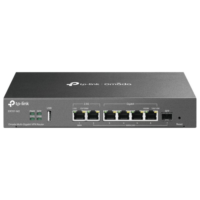 Межсетевой экран TP-Link Omada ER707-M2 10/100/1000/2500BASE-T черный