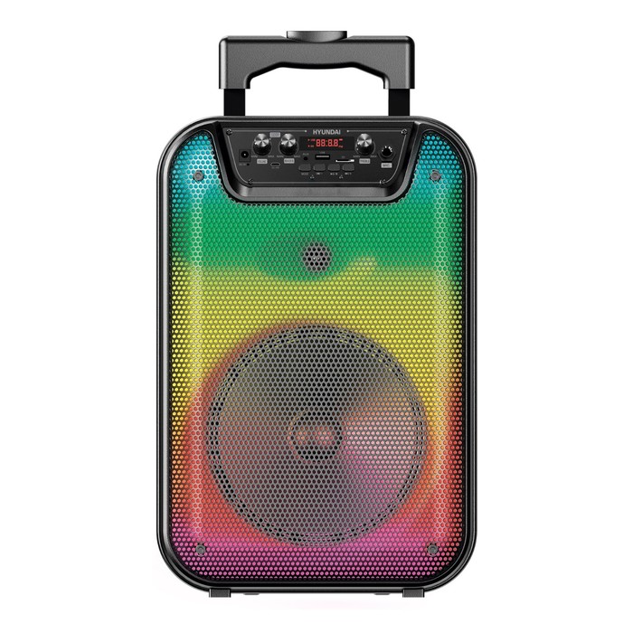 Минисистема Hyundai H-MC1292 черный 18Вт FM USB BT micro SD - Фото 1