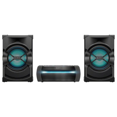 Минисистема Sony Shake-X10 черный 1200Вт CD CDRW DVD DVDRW FM USB BT