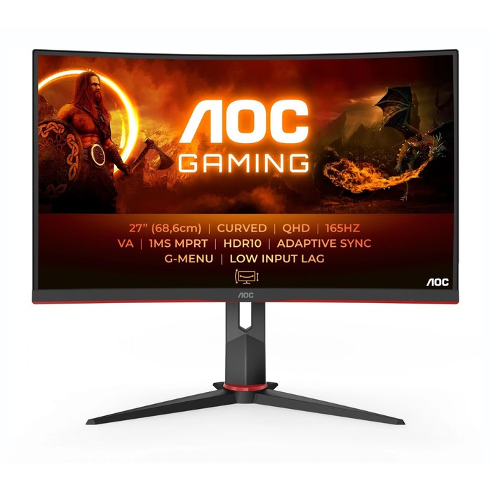 Монитор AOC 27" Gaming CQ27G2S черный/красный VA LED 1ms 16:9 HDMI матовая HAS Piv 250cd 17   106854 - фото 51614598