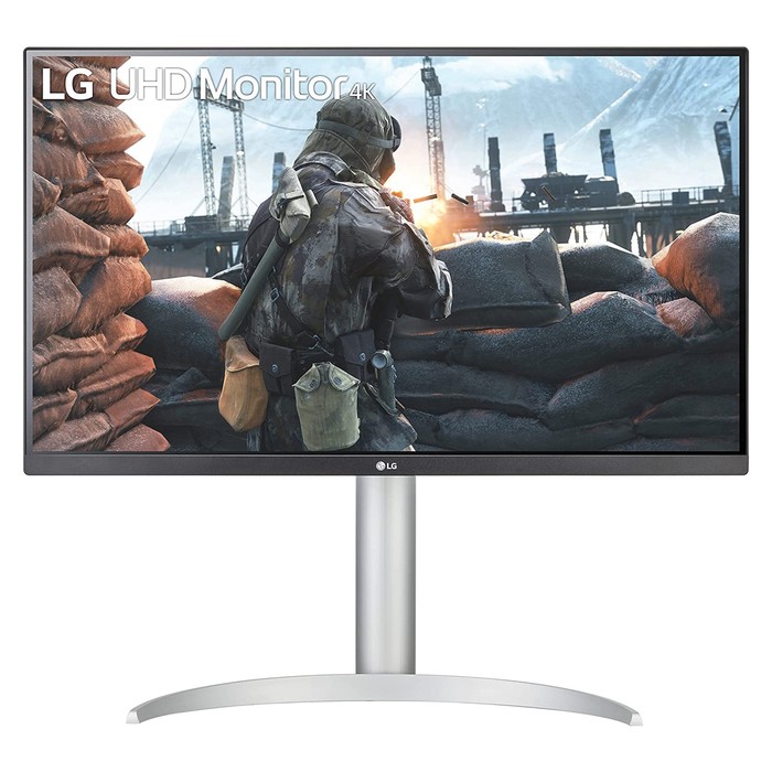 Монитор LG 27" UltraFine 27UP650-W серебристый IPS LED 5ms 16:9 HDMI матовая HAS 1200:1 400   106855 - Фото 1