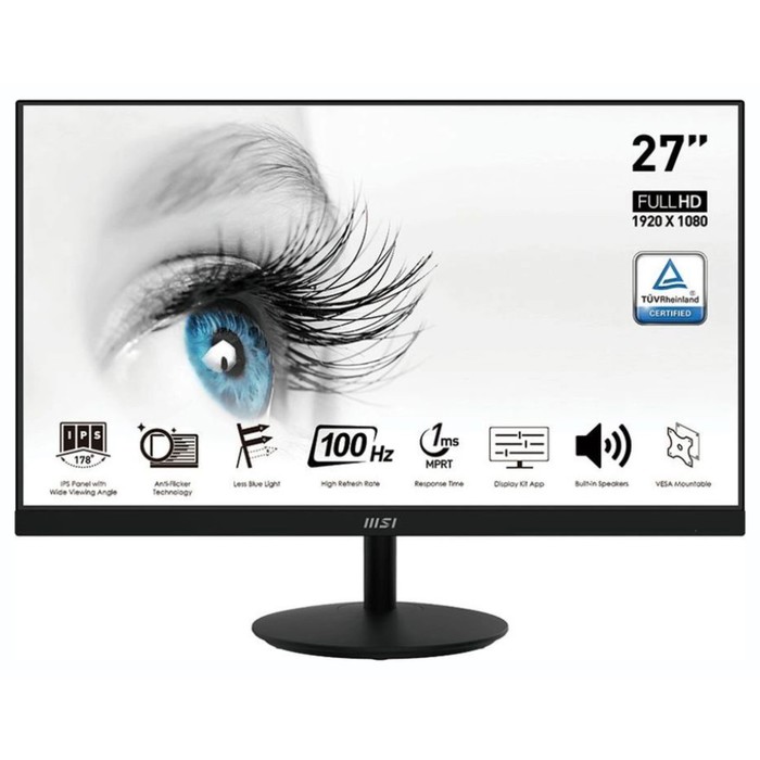 Монитор MSI 27" Pro MP271A черный IPS LED 1ms 16:9 HDMI M/M матовая 300cd 178гр/178гр 1920x   106855 - фото 51639385