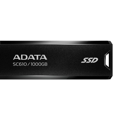 Накопитель SSD A-Data USB 3.1 1TB SC610-1000G-CBK/RD SC610 1.8" черный