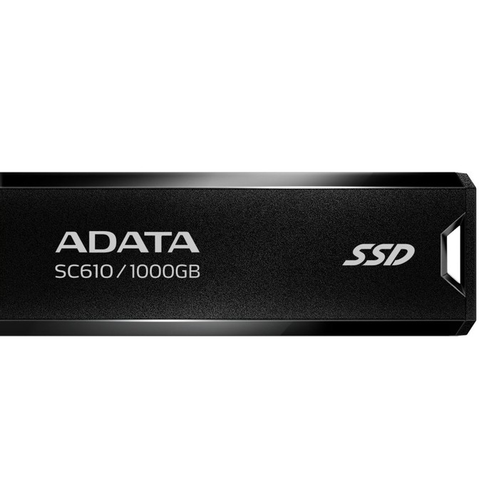 Накопитель SSD A-Data USB 3.1 1TB SC610-1000G-CBK/RD SC610 1.8" черный - Фото 1