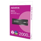 Накопитель SSD A-Data USB 3.1 2TB SC610-2000G-CBK/RD SC610 1.8" черный - Фото 6