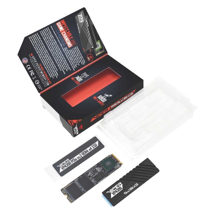 Накопитель SSD Patriot PCIe 4.0 x4 2TB VP4300-2TBM28H Viper VP4300 M.2 2280 - фото 51607746