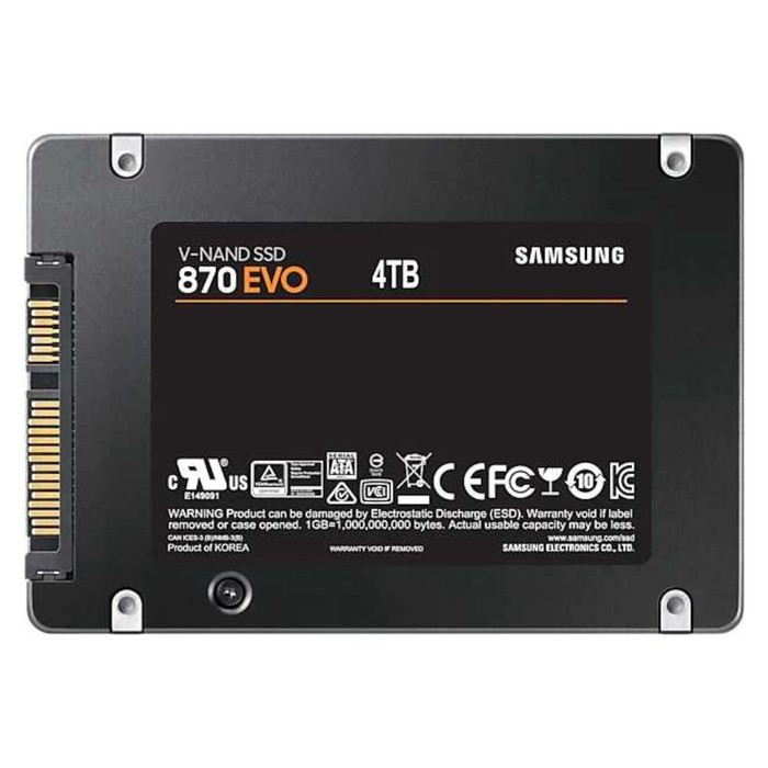 Накопитель SSD Samsung SATA-III 4TB MZ-77E4T0BW 870 EVO 2.5" - фото 51607759