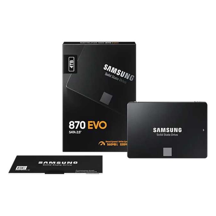 Накопитель SSD Samsung SATA-III 4TB MZ-77E4T0BW 870 EVO 2.5" - фото 51607763