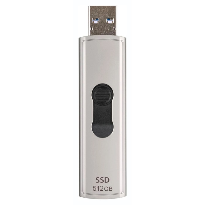 Накопитель SSD Transcend USB 3.1 512GB TS512GESD320A ESD320A 1.8" серый - фото 51615002