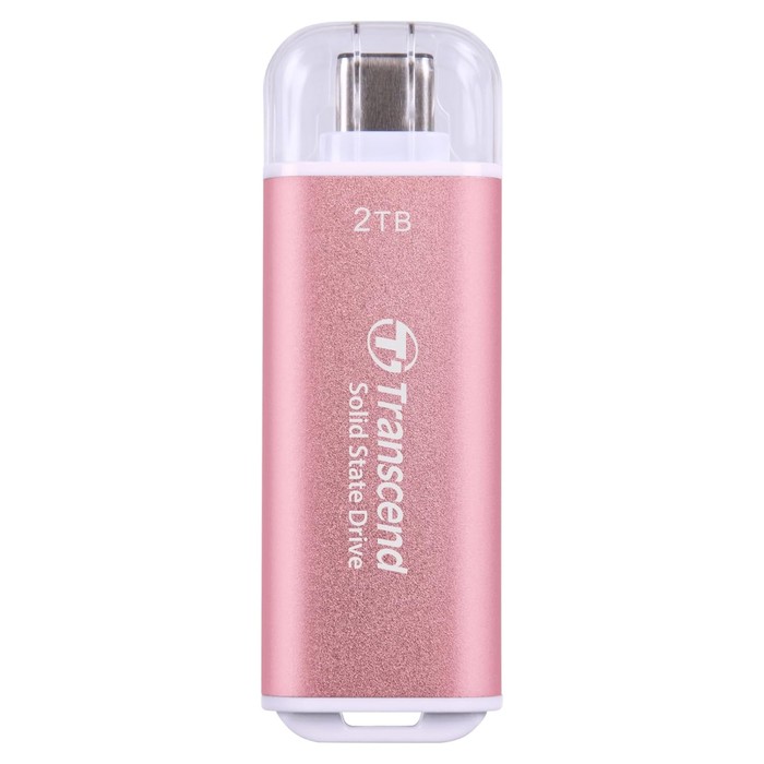 Накопитель SSD Transcend USB-C 2TB TS2TESD300P ESD300 розовый - Фото 1