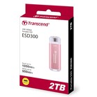 Накопитель SSD Transcend USB-C 2TB TS2TESD300P ESD300 розовый - Фото 4