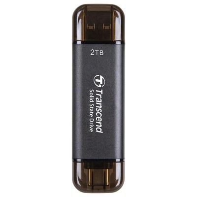 Накопитель SSD Transcend USB-C 2TB TS2TESD310C серый USB-A