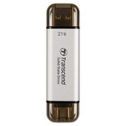 Накопитель SSD Transcend USB-C 2TB TS2TESD310S серебристый USB-A - фото 51607823