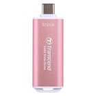 Накопитель SSD Transcend USB-C 512GB TS512GESD300P ESD300 розовый - Фото 2