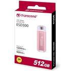 Накопитель SSD Transcend USB-C 512GB TS512GESD300P ESD300 розовый - Фото 4