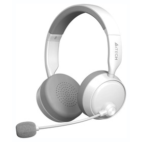 Наушники с микрофоном A4Tech BH230 белый/серый мониторные BT оголовье (BH230 WHITE)